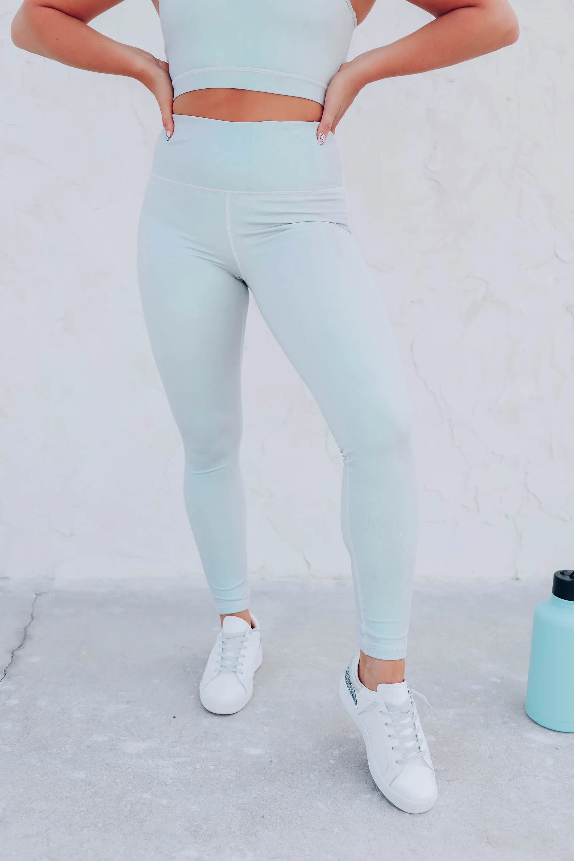 Sculpt Metallic Leggings - Grey- FINAL SALE