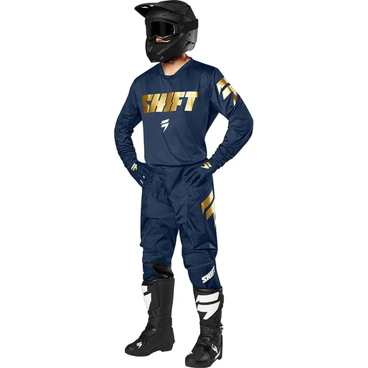 SHIFT WHIT3 LABEL LE PANTS NAVY/GOLD