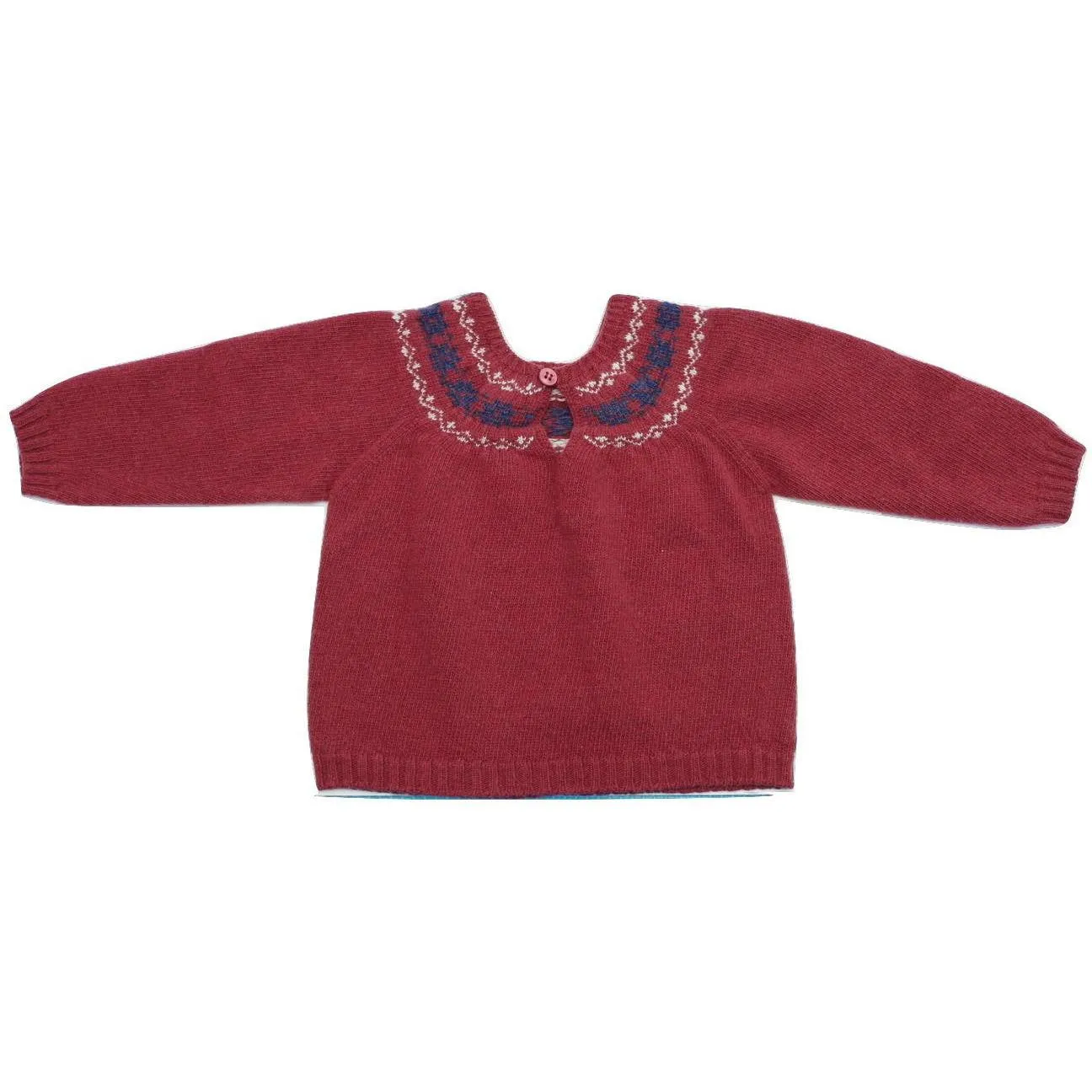 Snowflake Burgundy Sweater