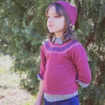 Snowflake Burgundy Sweater
