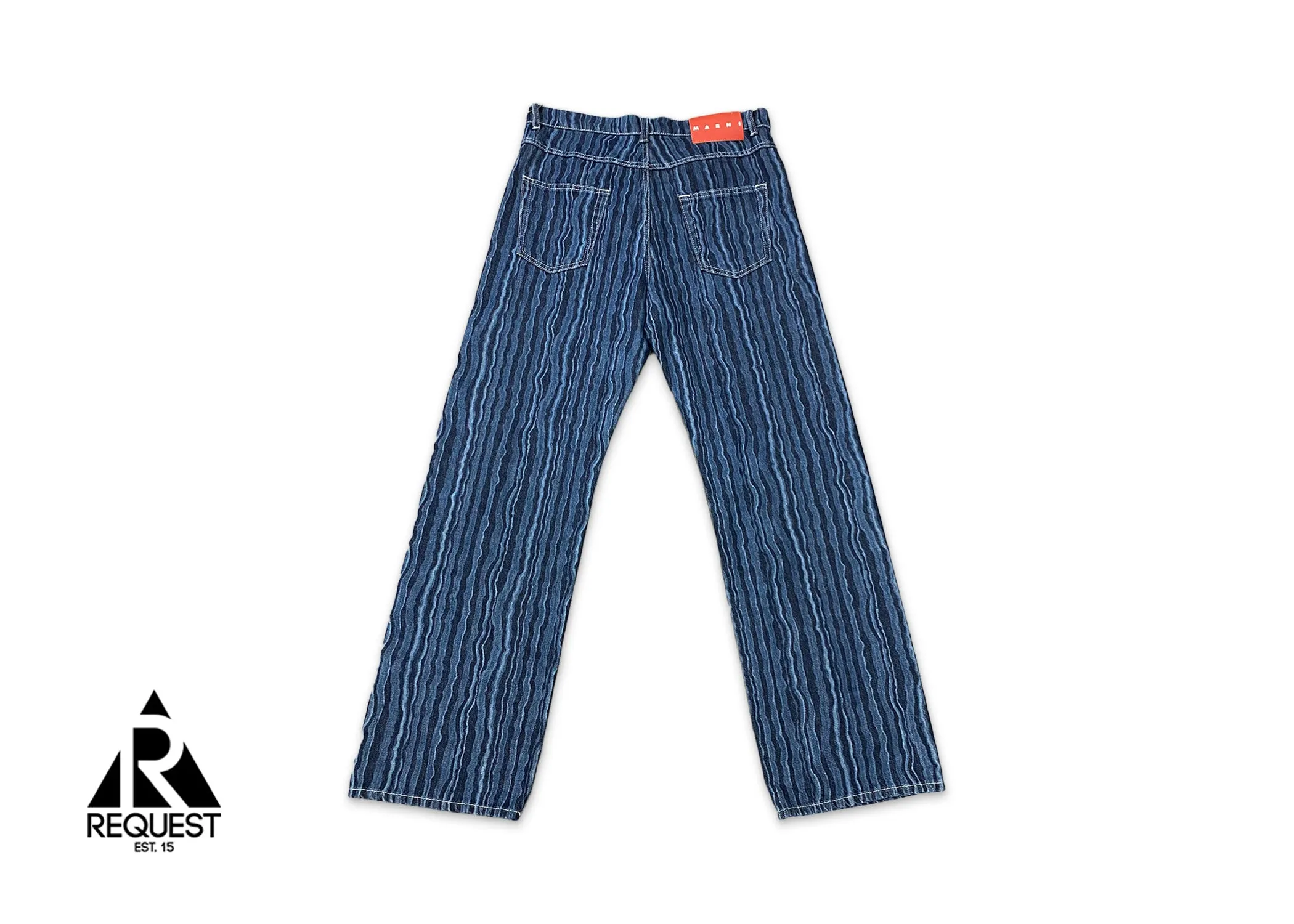SS22 Wavy Effect Denim "Blue"
