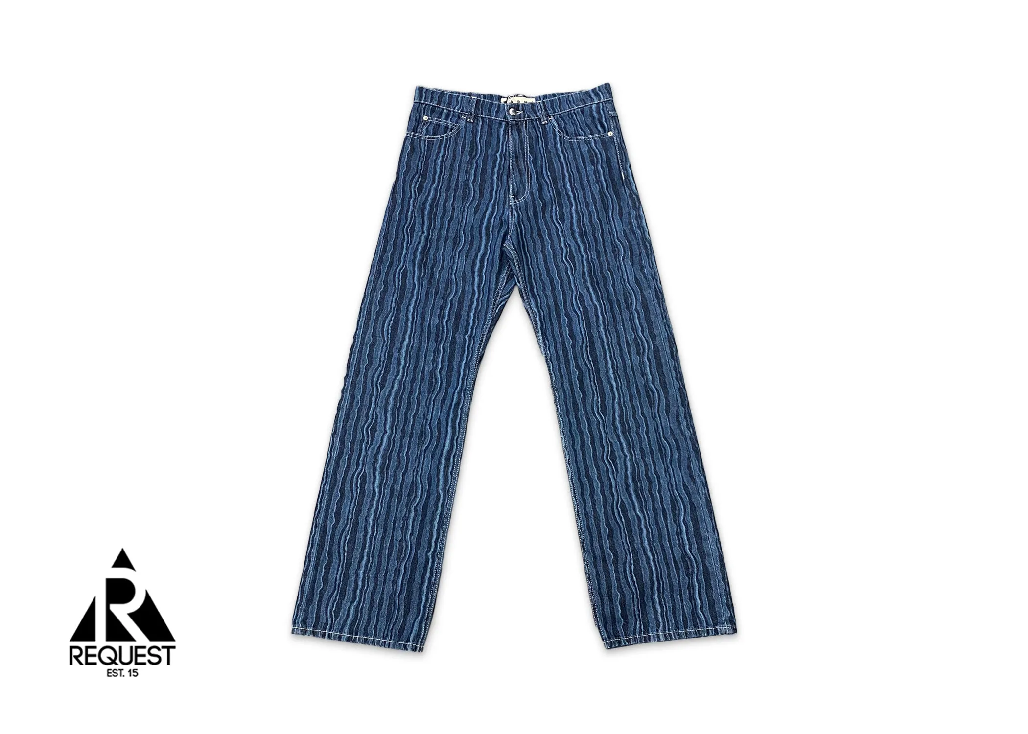 SS22 Wavy Effect Denim "Blue"