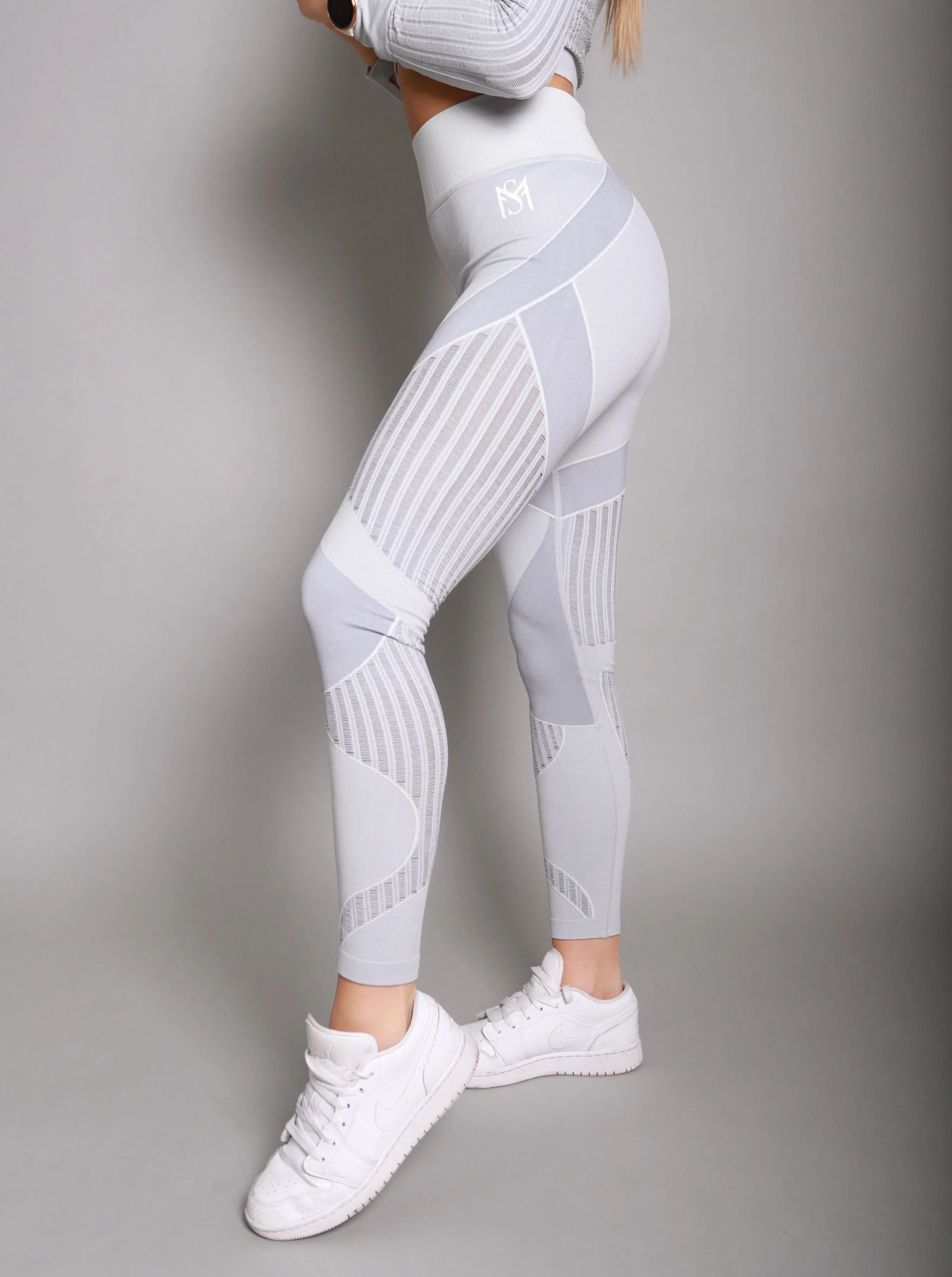 Stars Light Grey Leggings