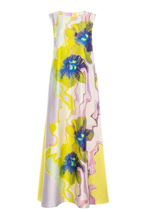 Sylvie Dress in Marble Flora