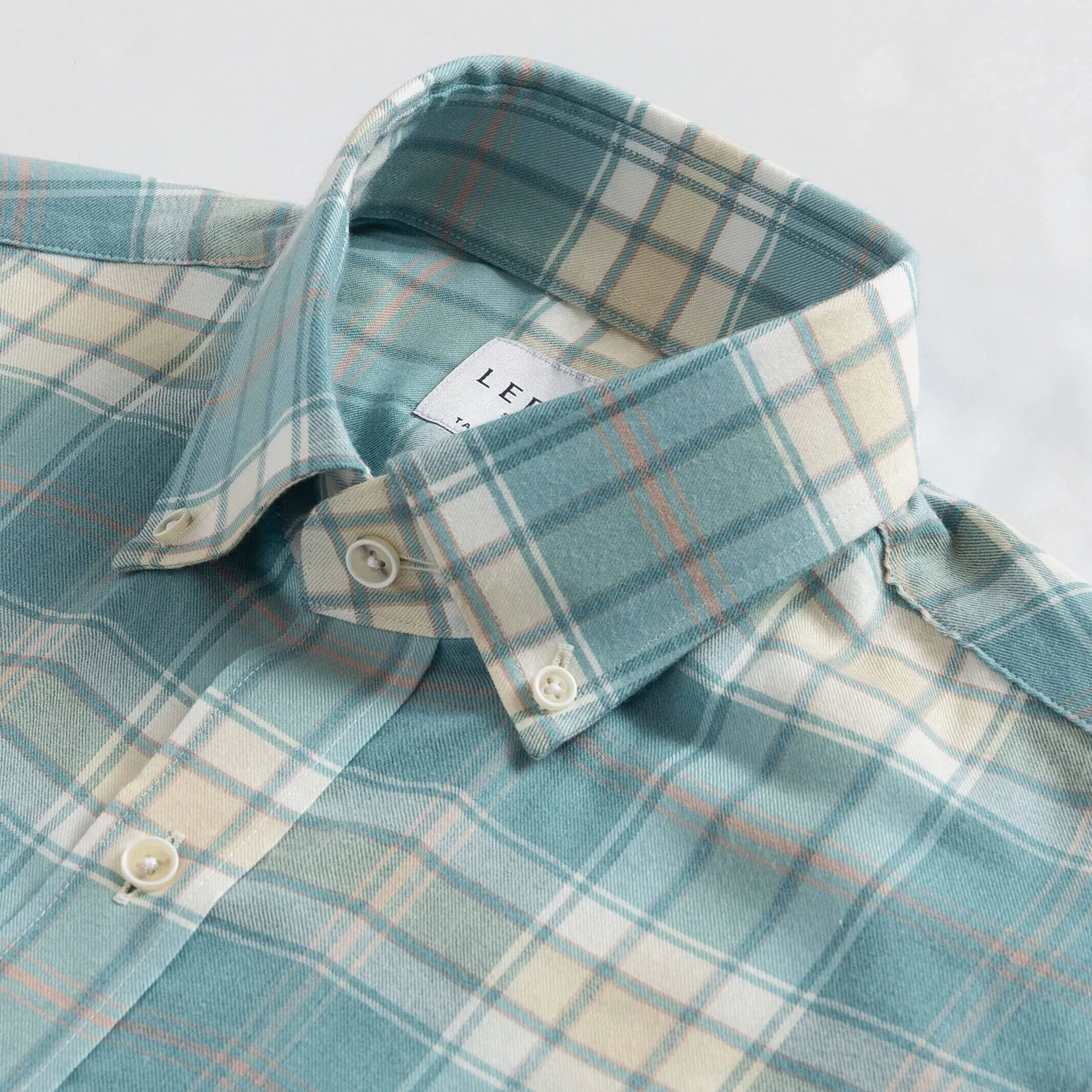 The Blue Mist Hartford Stretch Plaid Casual Shirt