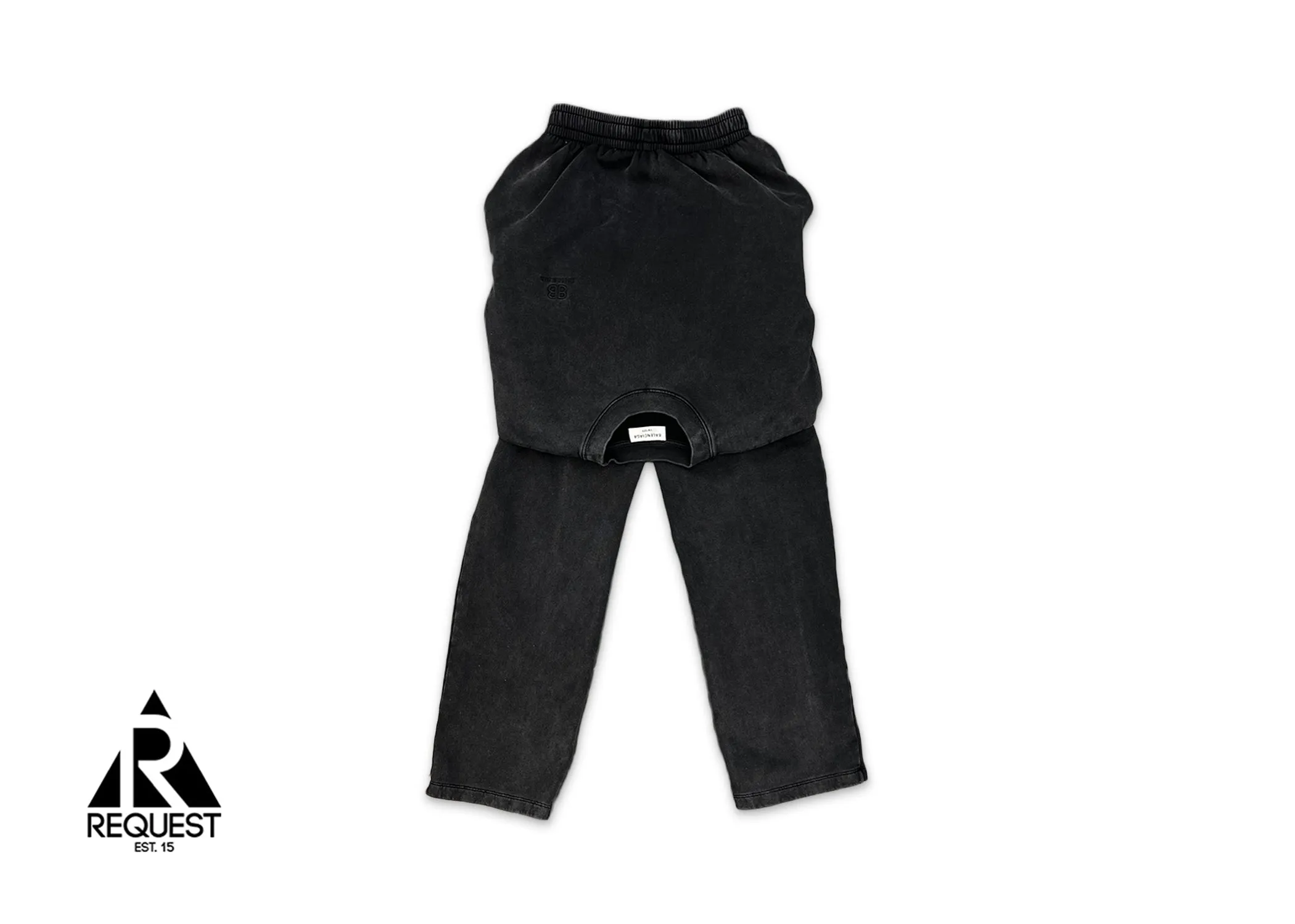 Tied Up Front Sweatpants "Grey"
