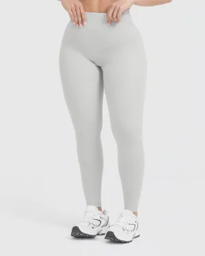 Timeless High Waisted Leggings | Light Grey