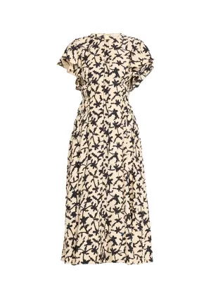 Ulla Johnson Anais Printed A-Line Midi Dress