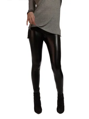 Vinyl waist band leggings