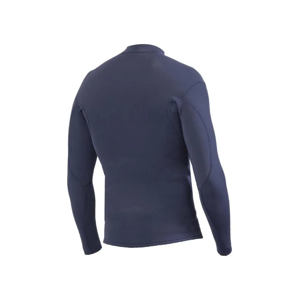 VISSLA SOLID SETS 2MM FRONT ZIP JACKET DARK SLATE
