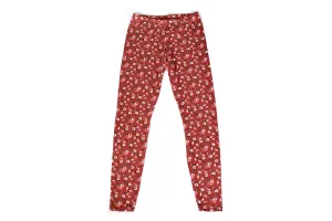 Women Raspberry Floral Print Leggings