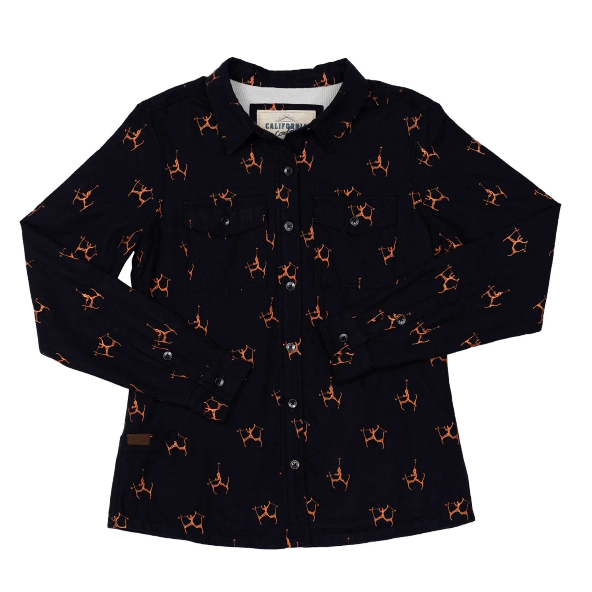 Women’s High Sierra Shirt - Hot Dog, Midnight Navy