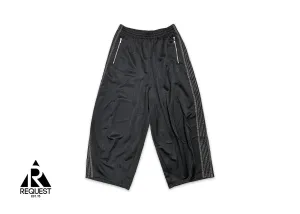 x Nubian Wide Track Pants "Black Glitter"