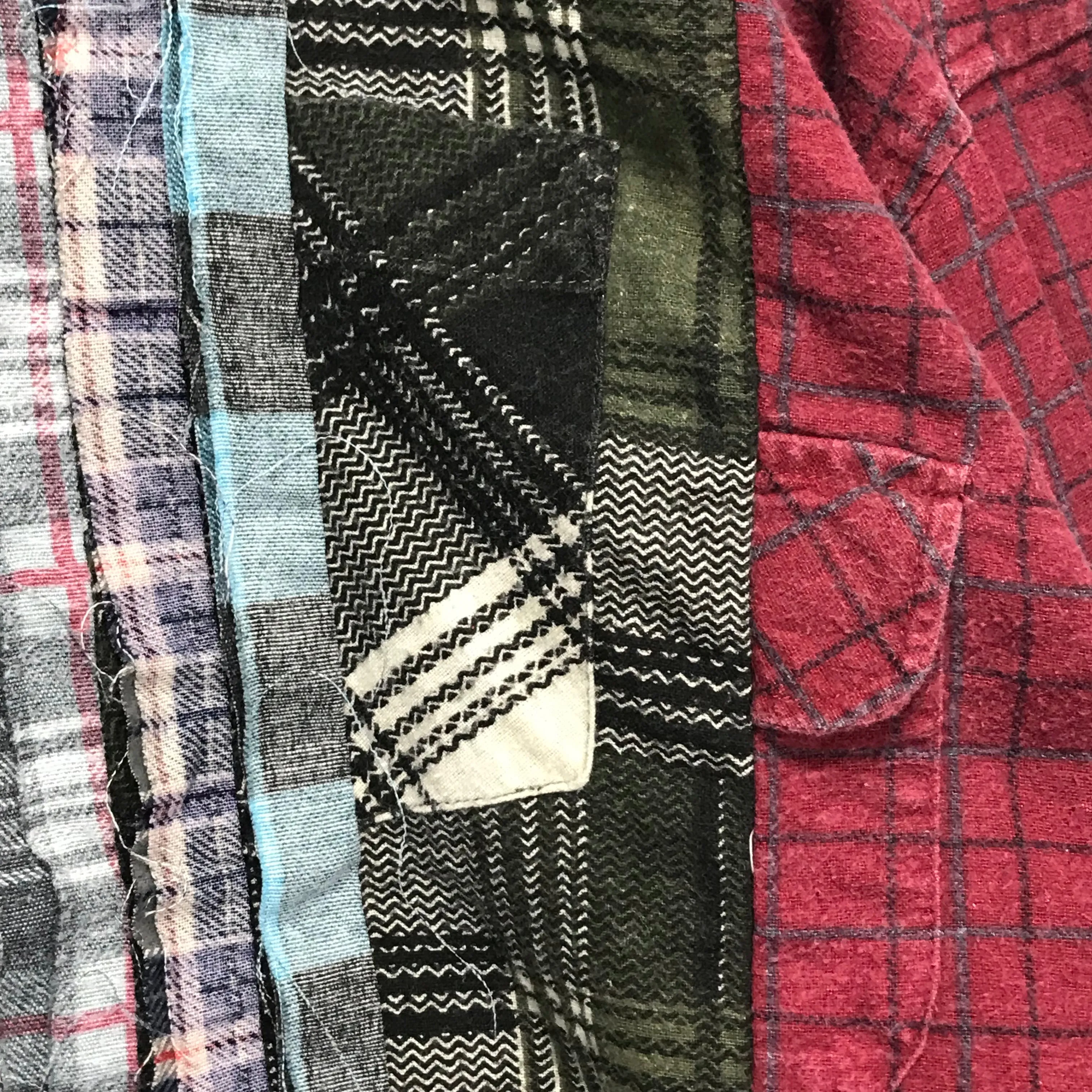 [XL/2XL]  DS! Needles Rebuild Ribbon Cut Flannel Shirt