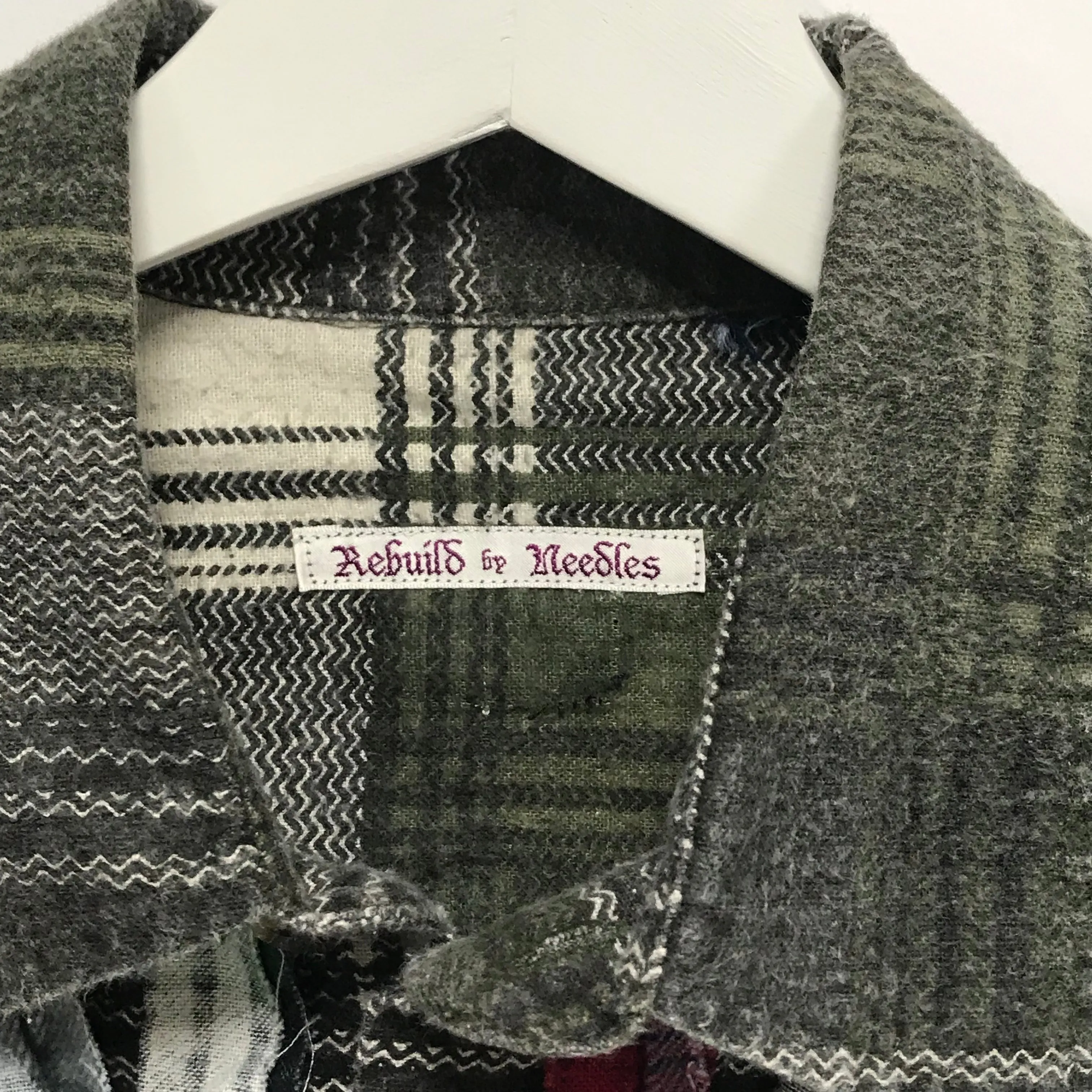 [XL/2XL]  DS! Needles Rebuild Ribbon Cut Flannel Shirt