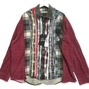 [XL/2XL]  DS! Needles Rebuild Ribbon Cut Flannel Shirt