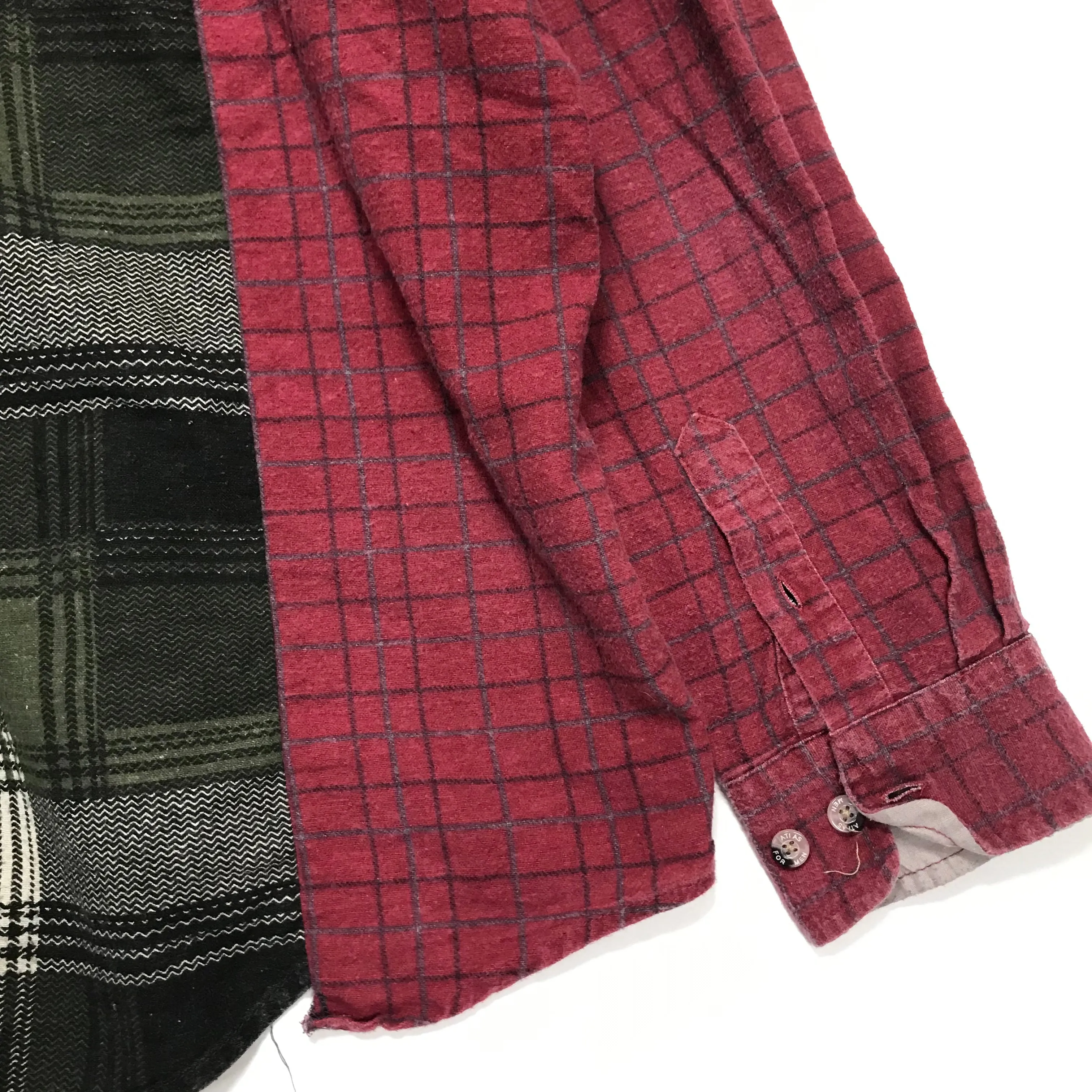 [XL/2XL]  DS! Needles Rebuild Ribbon Cut Flannel Shirt