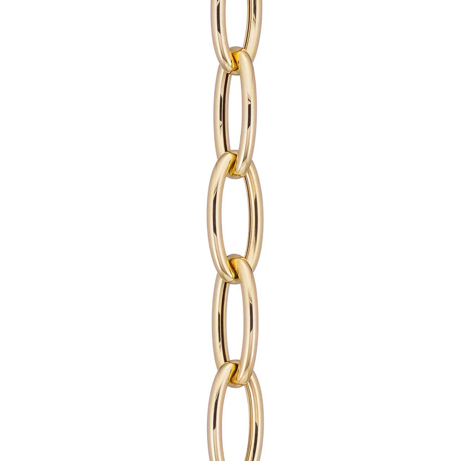 Yellow Square Carabiner on Links Chain Bracelet