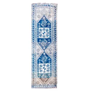 Z134 Handwoven Vintage Rug 2'8x8’7