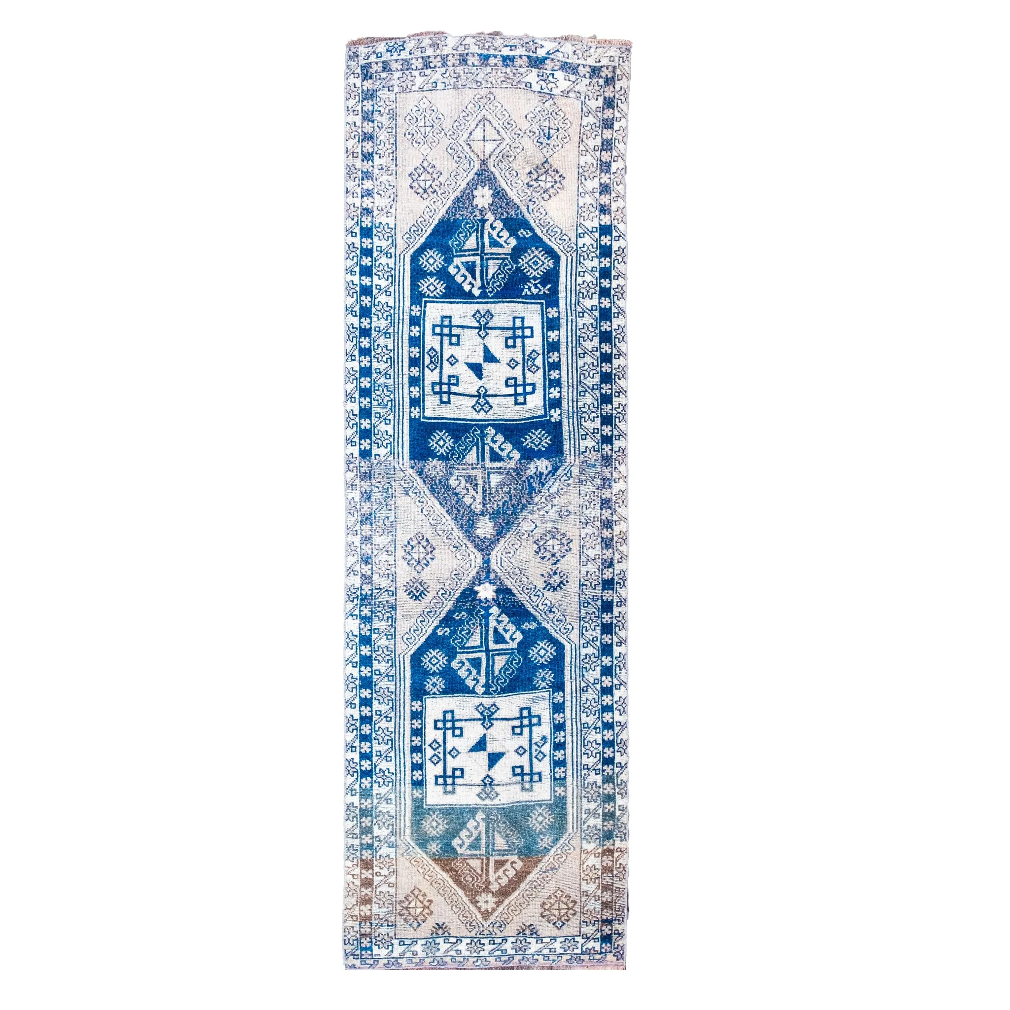 Z134 Handwoven Vintage Rug 2'8x8’7