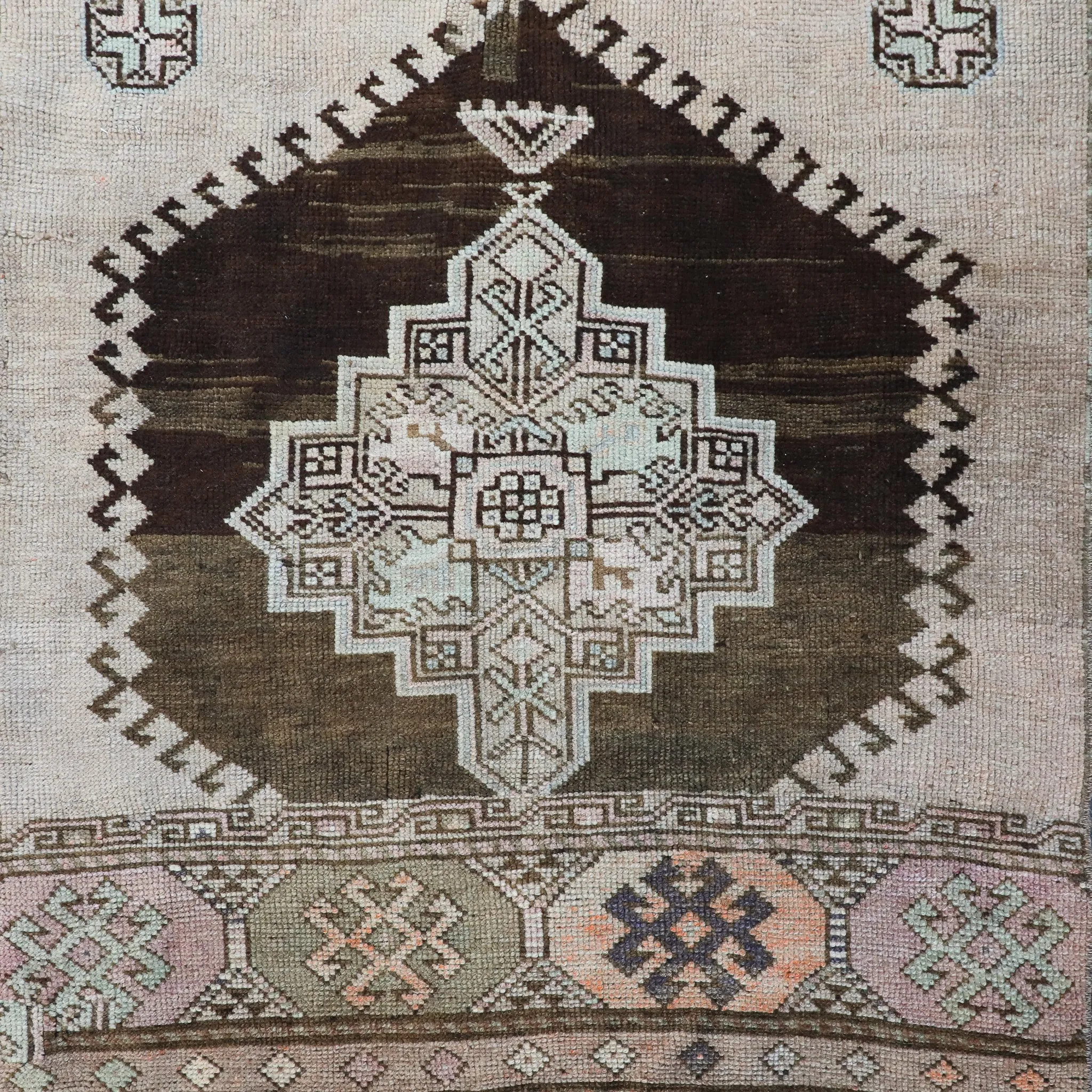Z291 Handwoven Vintage Rug 3'7x8‘7