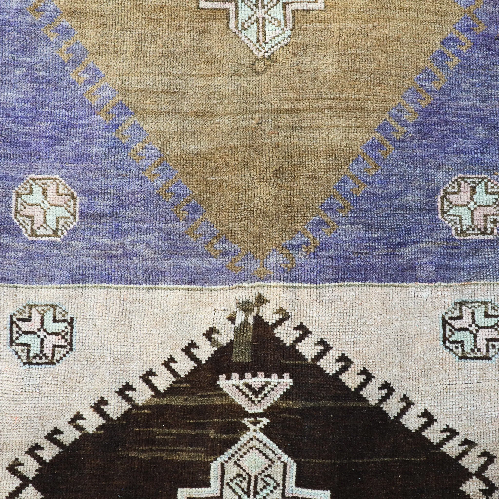 Z291 Handwoven Vintage Rug 3'7x8‘7