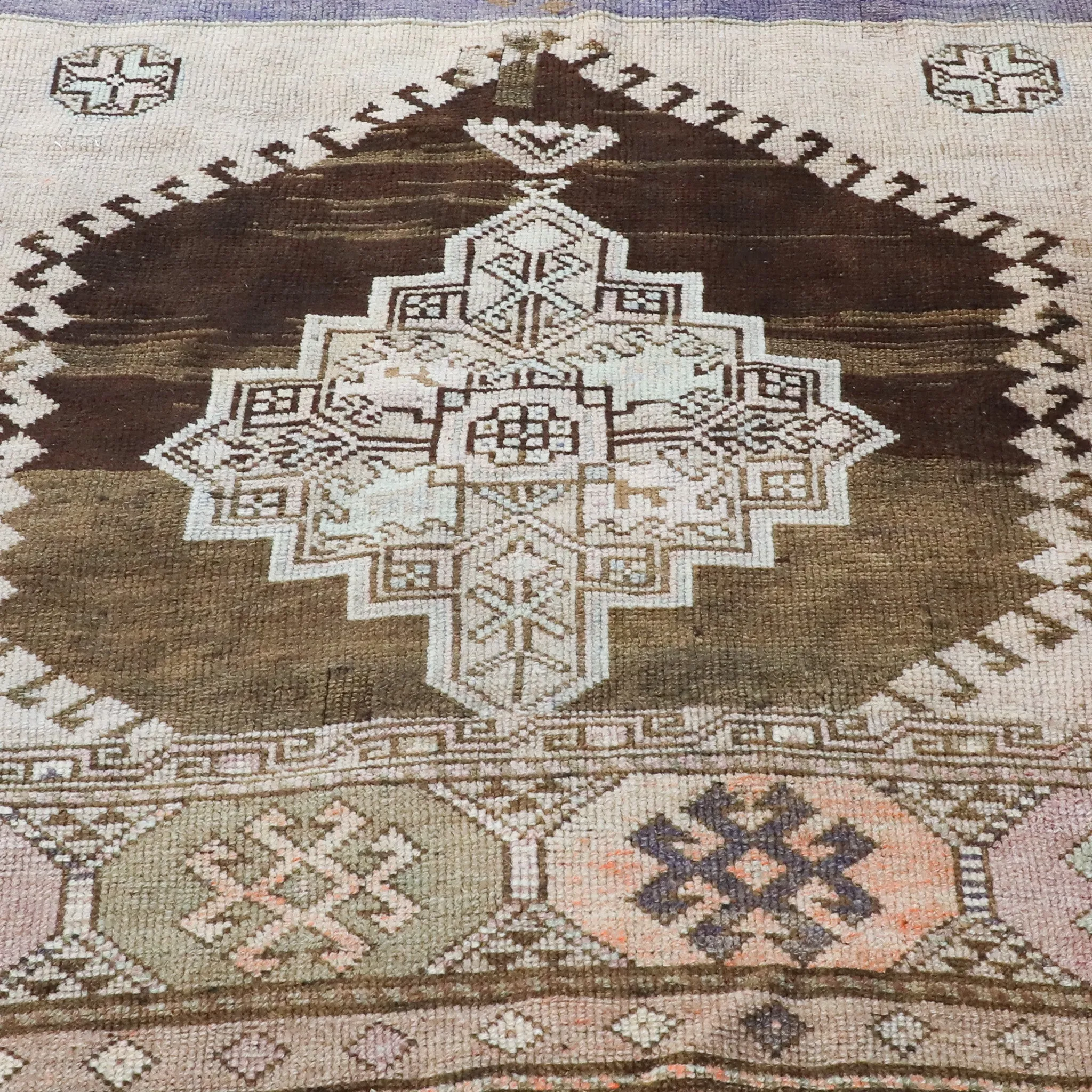 Z291 Handwoven Vintage Rug 3'7x8‘7