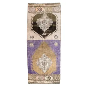Z291 Handwoven Vintage Rug 3'7x8‘7