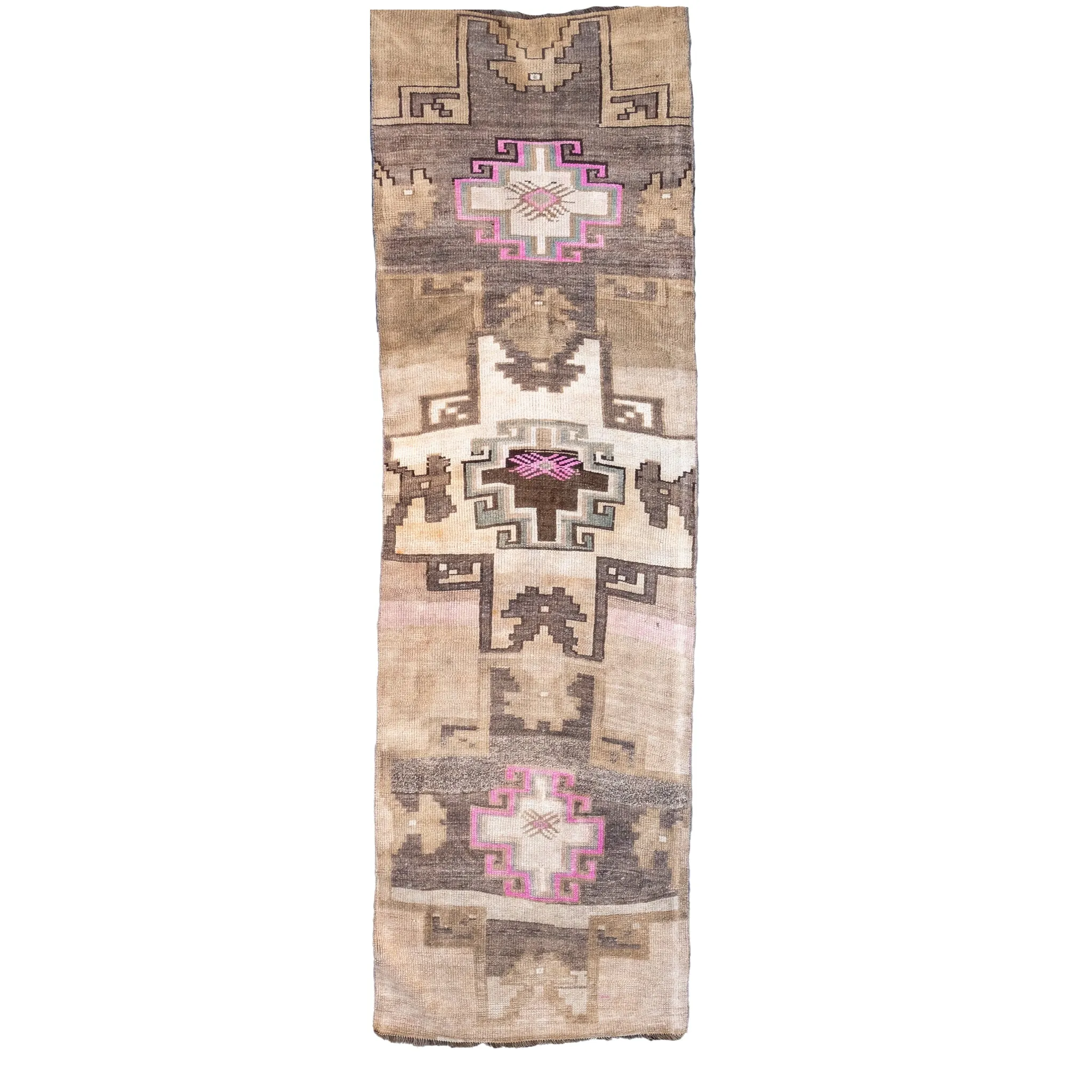 Z323 Handwoven Vintage Rug 2'6x8’2